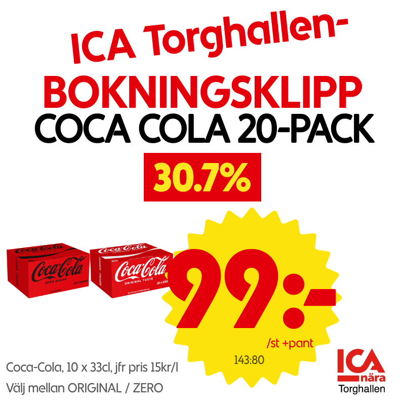 coca cola zero 20-pack, coca cola original 20-pack