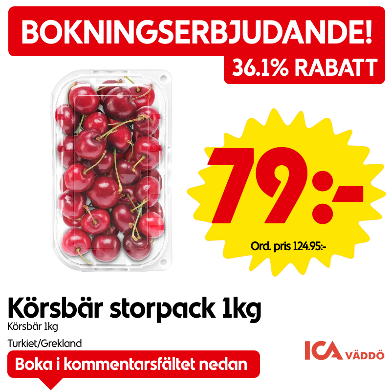 Körsbär 1kg