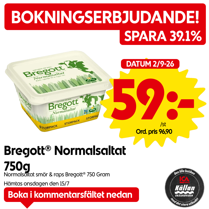 Bregott normalsaltat