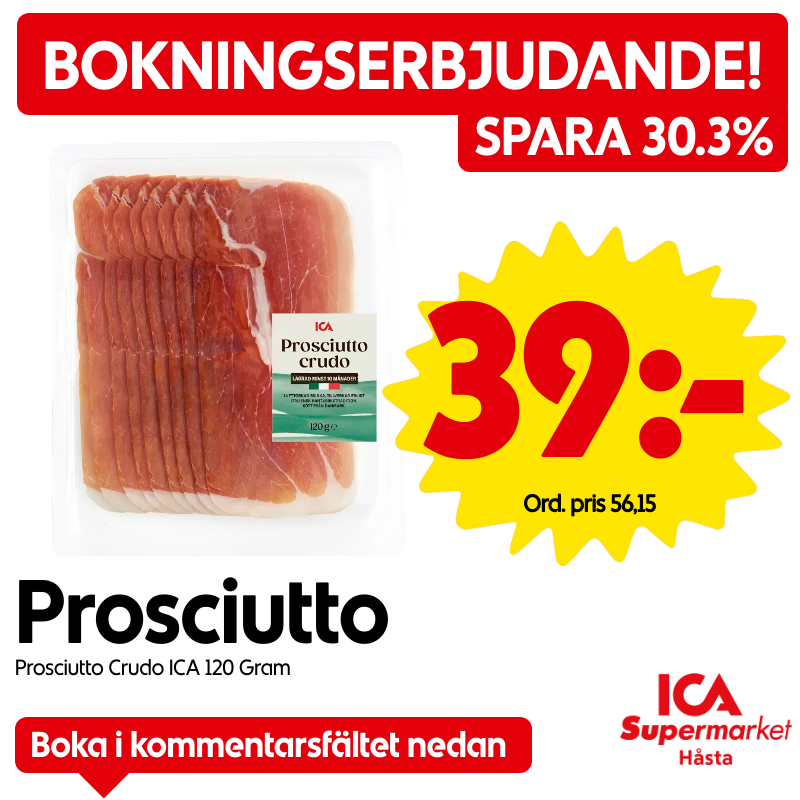 Prosciutto Crudo ICA 120 Gram