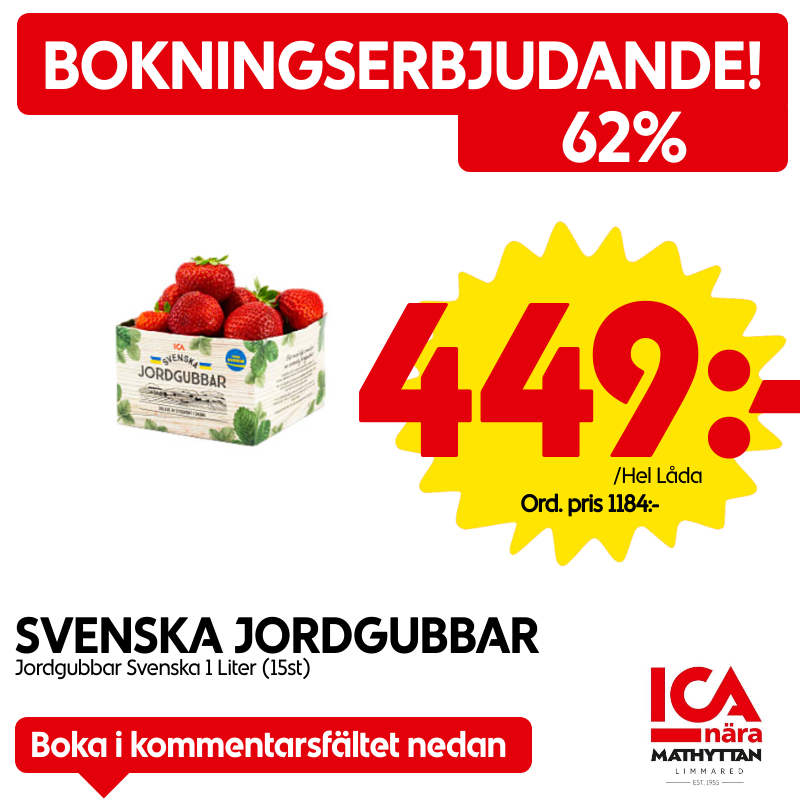 SVENSKA JORDGUBBAR (15liter)