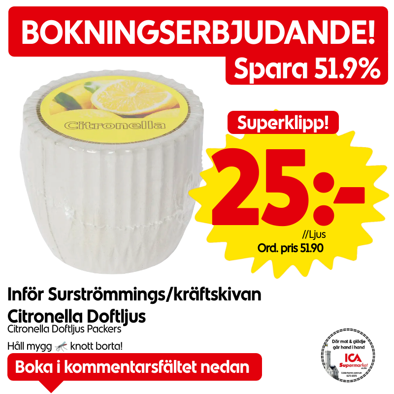 Boka Citronella Doftljus