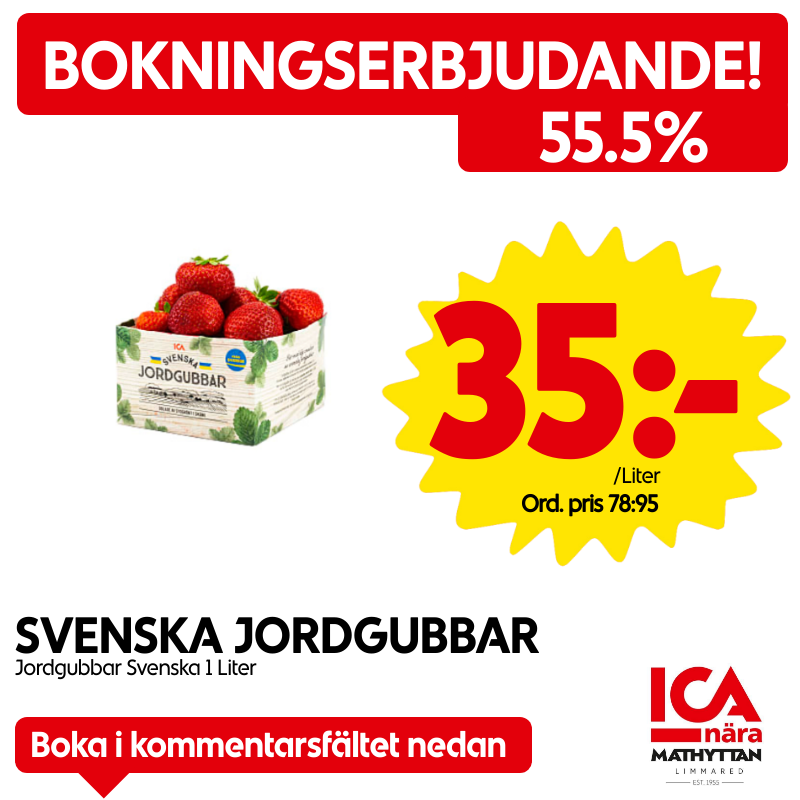 SVENSKA JORDGUBBAR 1 Liter