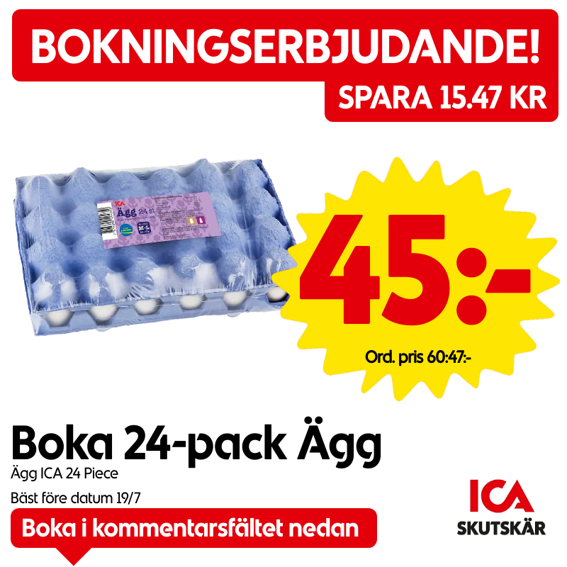 Boka 24-pack Ägg, Ägg 24-pack