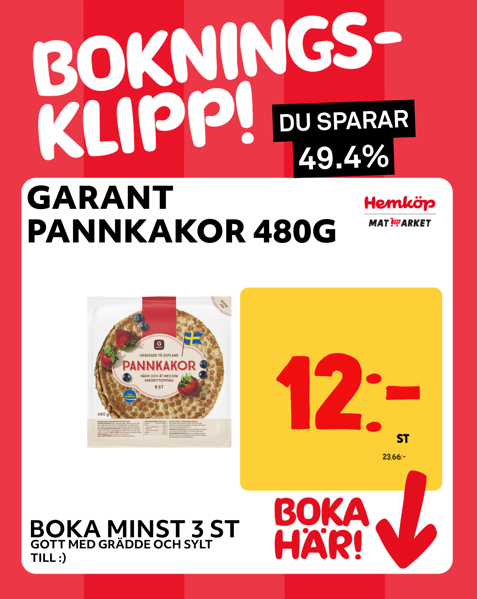 GARANT PANNKAKOR 480G