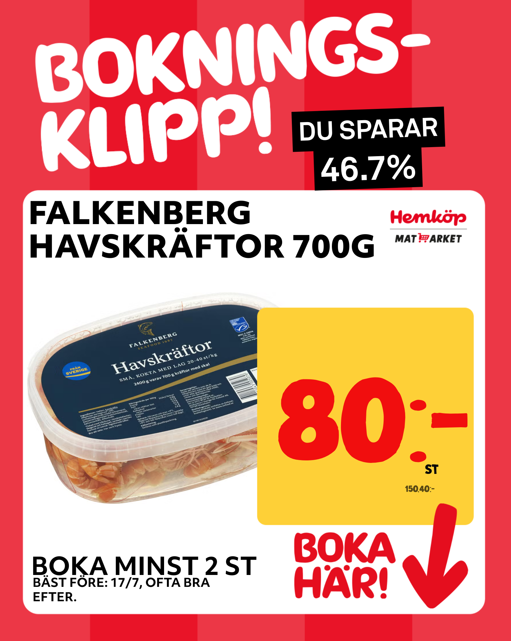 FALKENBERG HAVSKRÄFTOR 700G