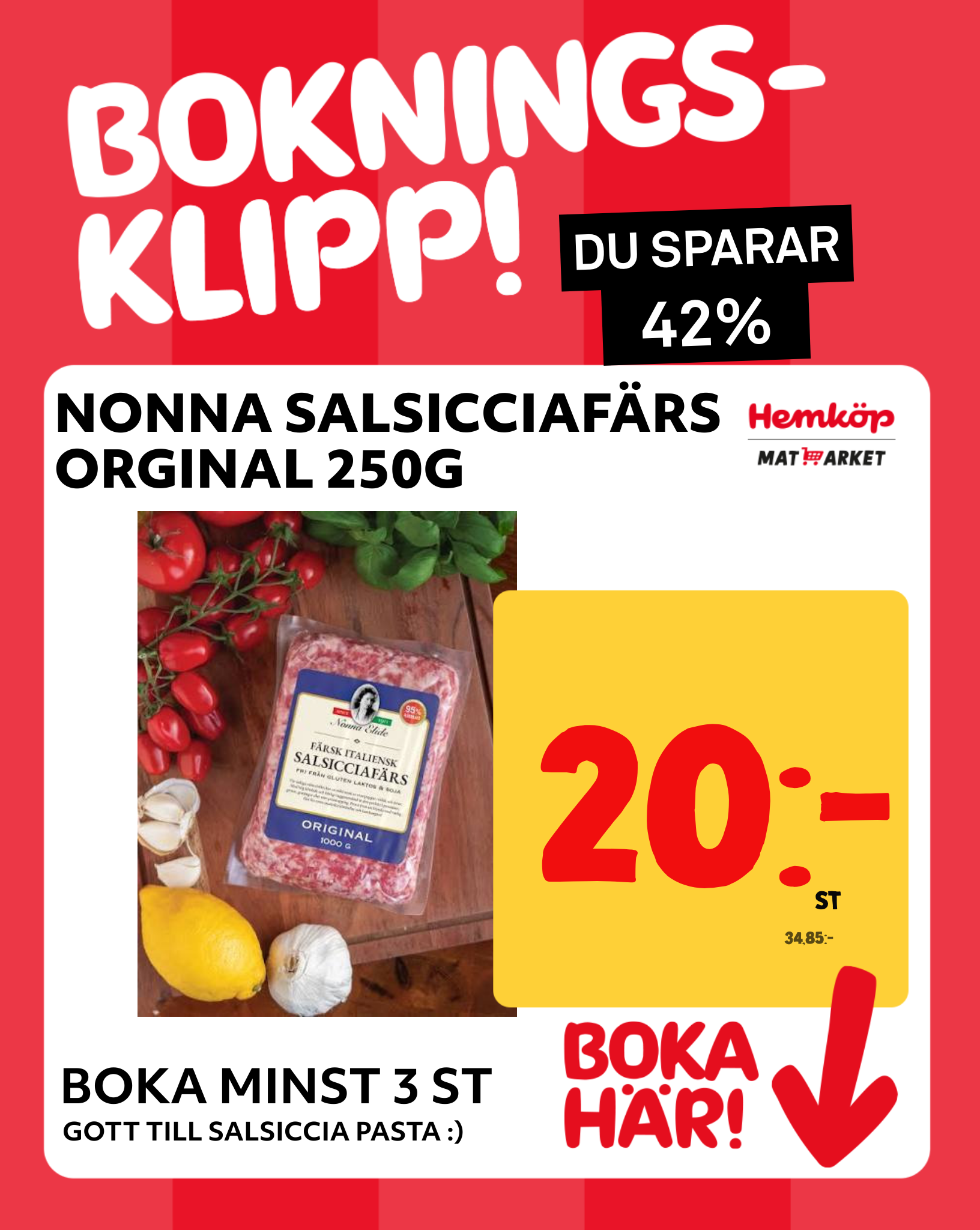 NONNA SALSCCIAFÄRS ORGINAL 250G.