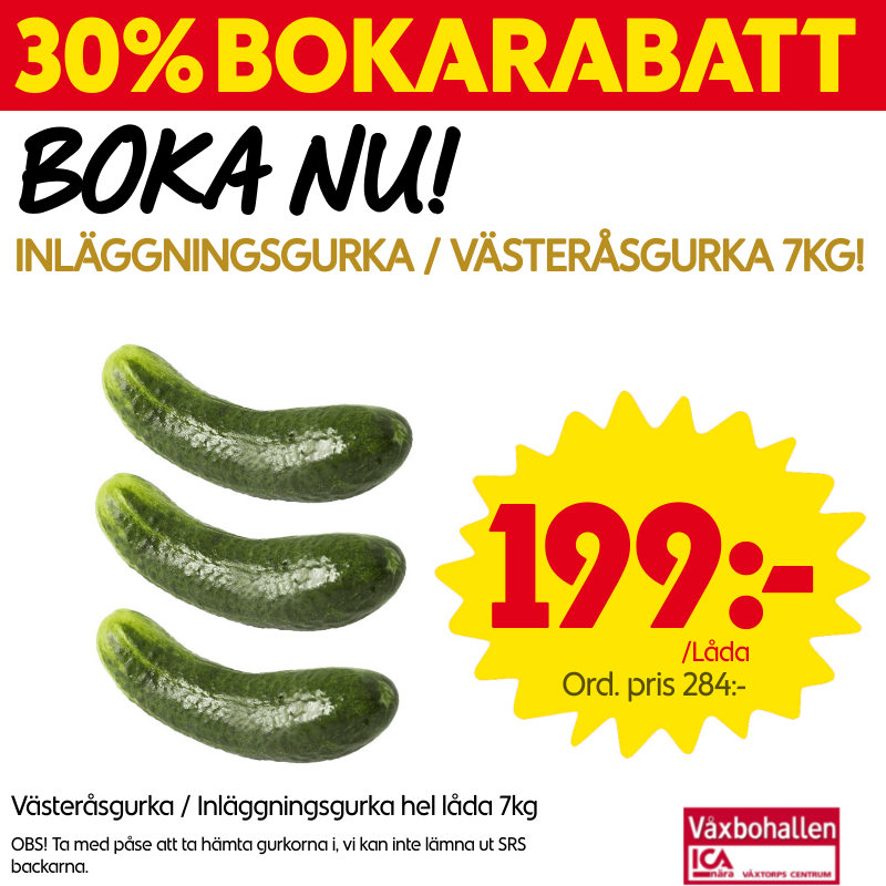 Inläggningsgurka låda