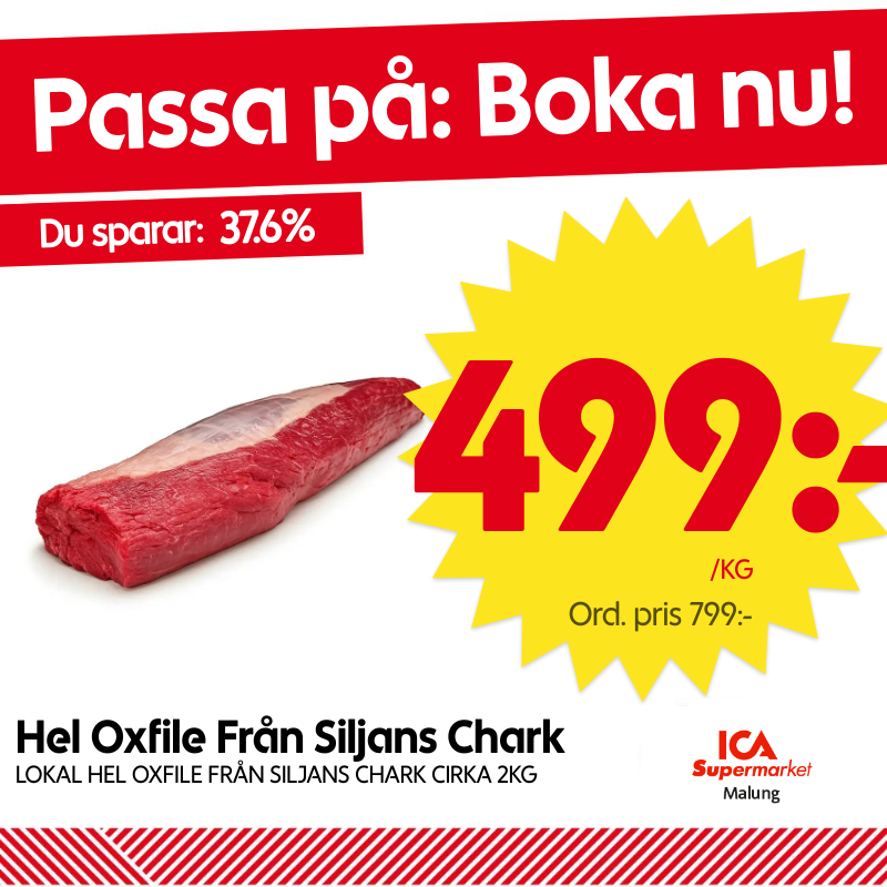 Hel Oxfile Från Siljans Chark