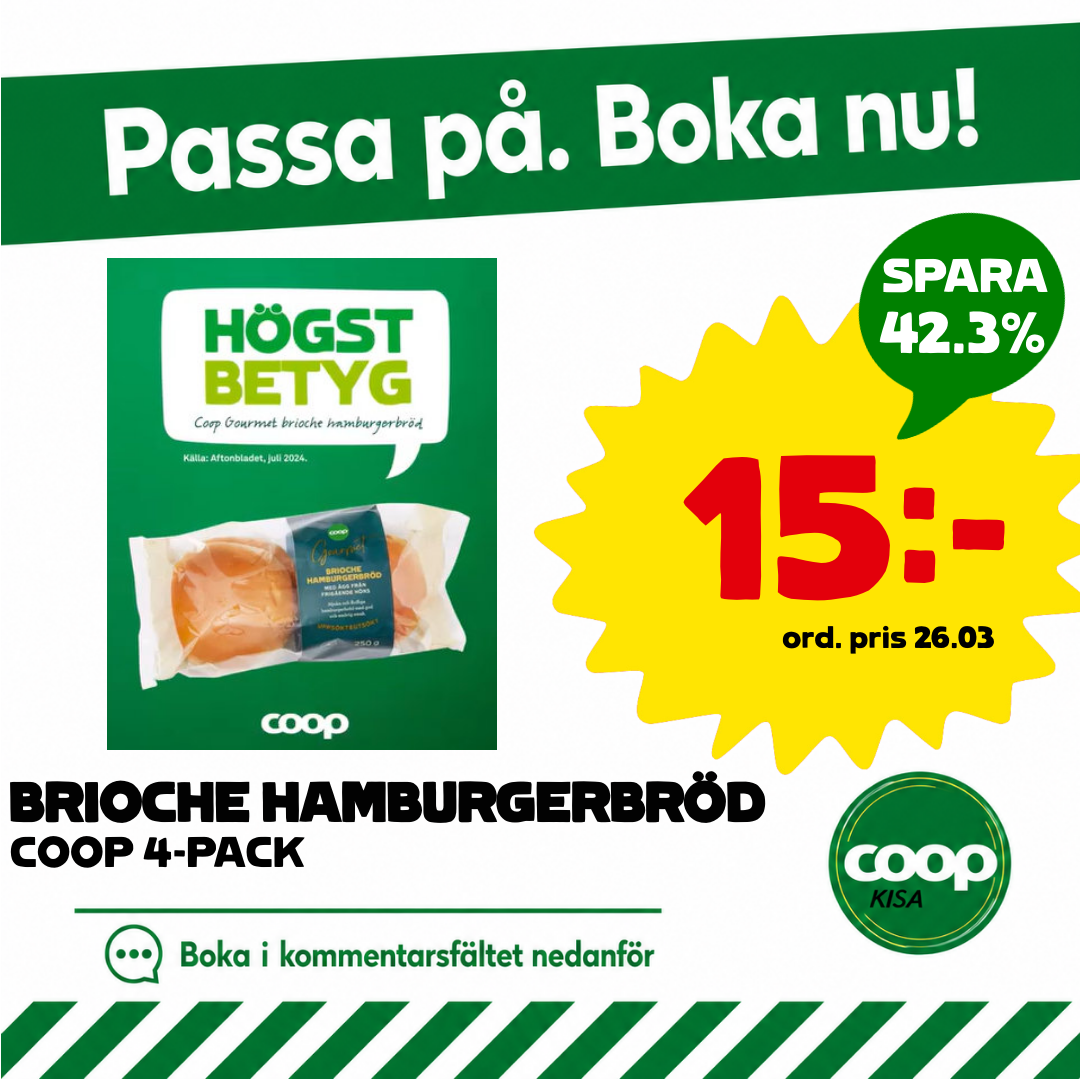hamburgerbröd brioche
