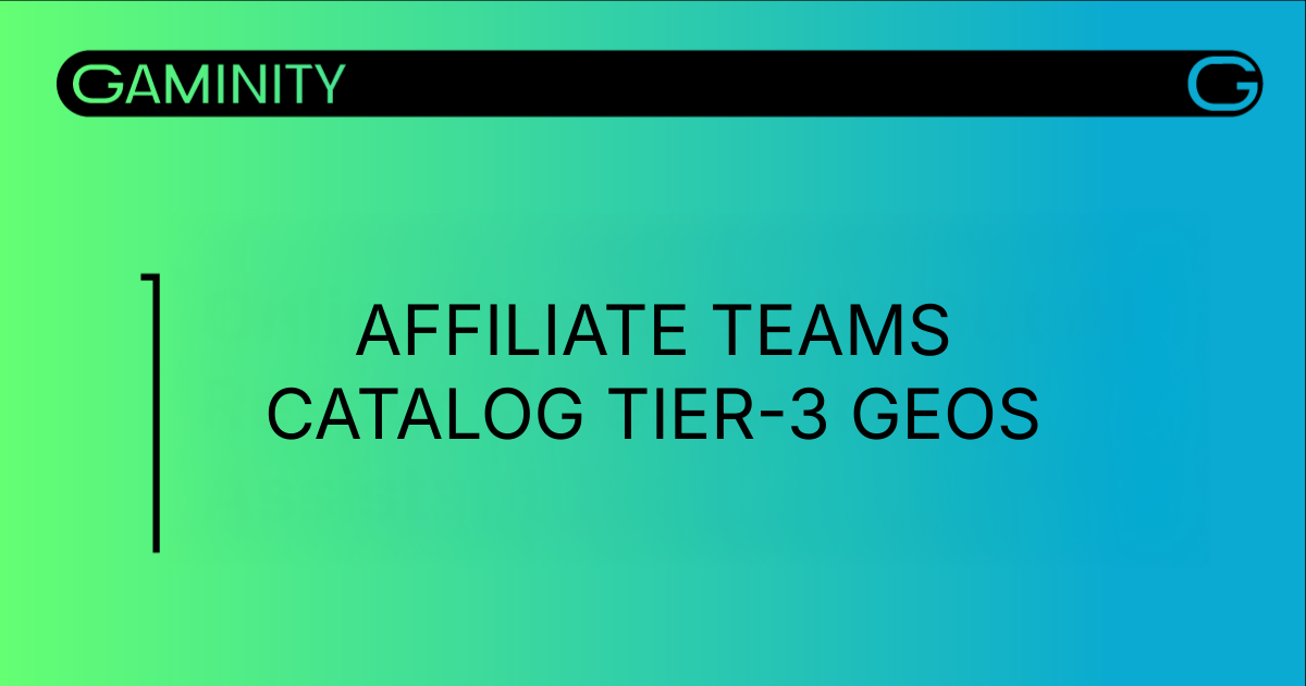 Affiliate Teams Catalogue for Tier-3 Geos: Part 2