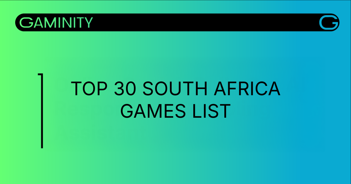 Top 30 Most Popular Games in South Africa This Week