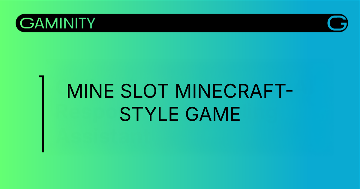 Mine Slot: Гибридное творение в эстетике Minecraft