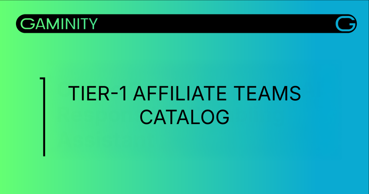 Catalogue of Affiliate Teams Operating in Tier-1 GEOs - Part 3