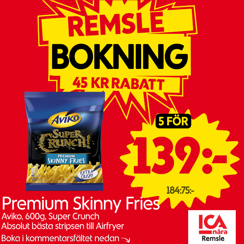 Premium Skinny Fries 5 påsar