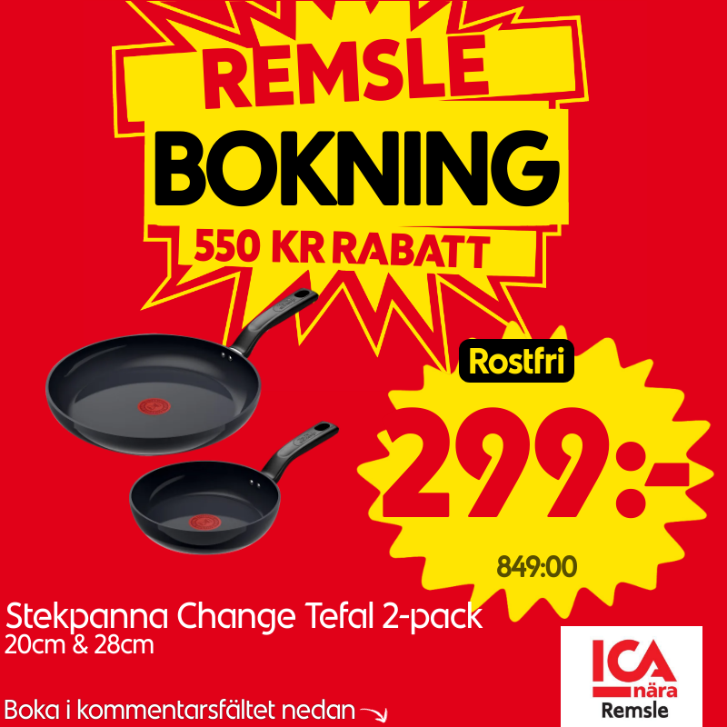Stekpanna Change Tefal 2-pack 20cm & 28cm