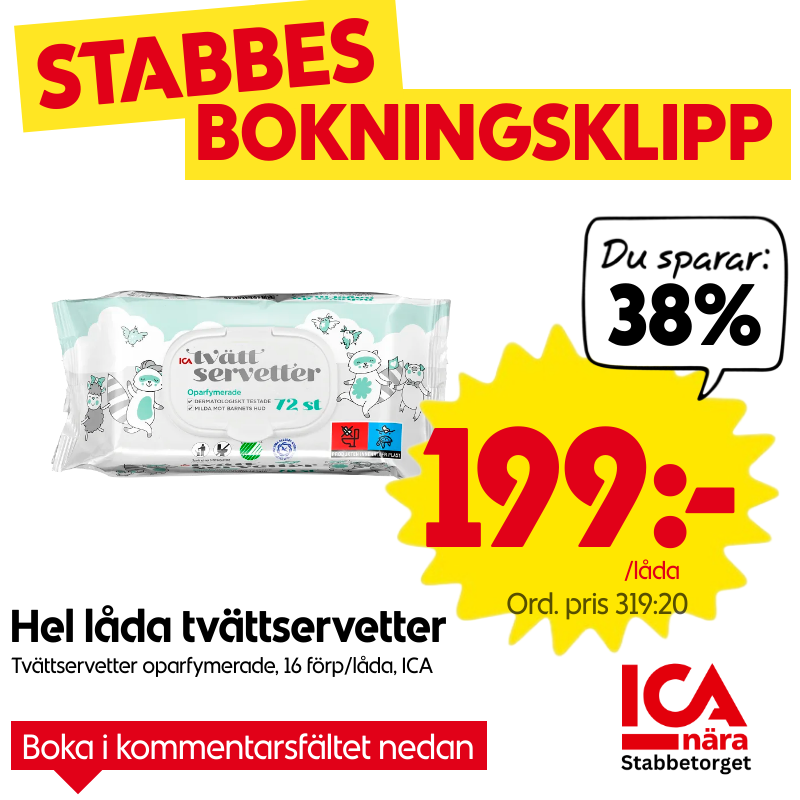 st låda tvättservetter 👶🏼