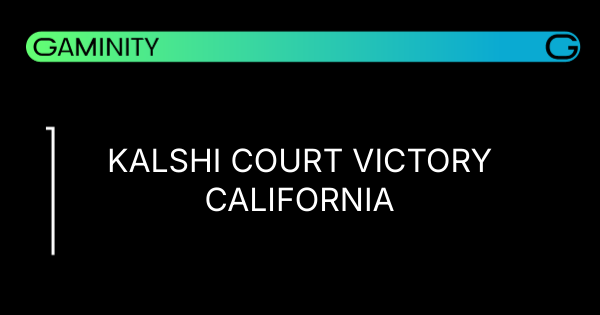 ⚖️ Kalshi's California Triumph in Prediction Battle