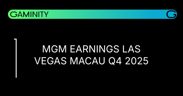 📉 Q4 Report: MGM Feels Las Vegas Pressure