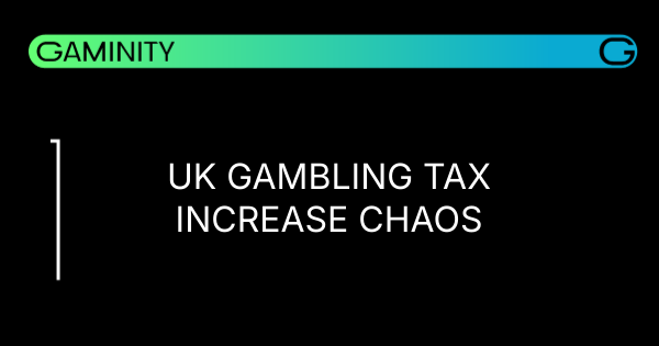 📉 UK Gaming Faces Tax Hike Challenge