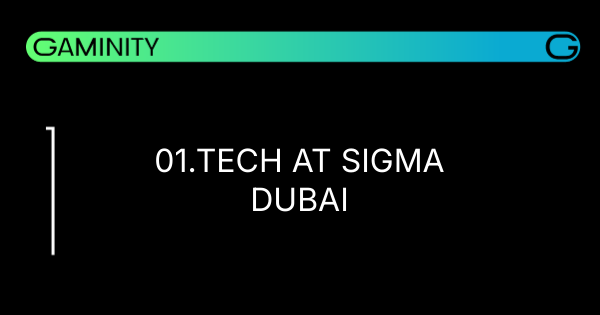 🌍 Meet 01.tech at SiGMA Dubai!