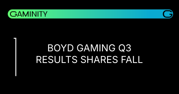📉 Boyd Gaming Shares Drop Despite Q3 Success