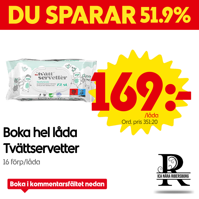 tvättservetter