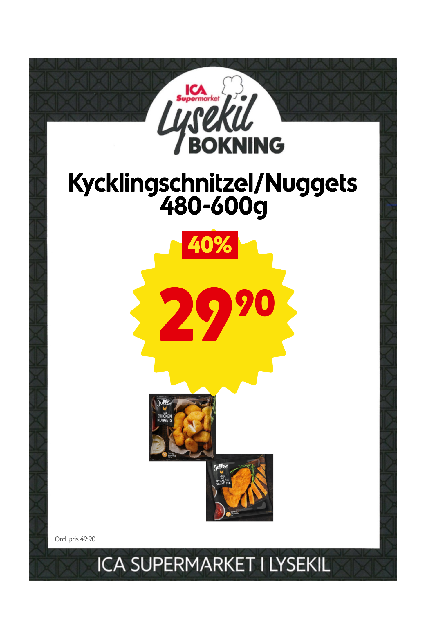 Schnitzel 480g, Nuggets 600g