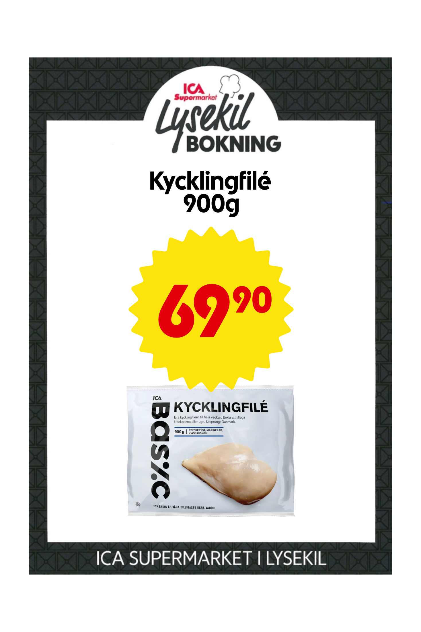 Kycklingfilé 900g