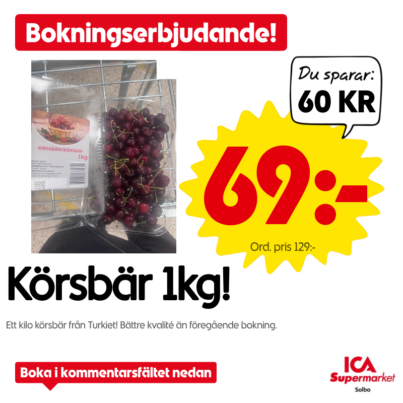 Körsbär 1kg
