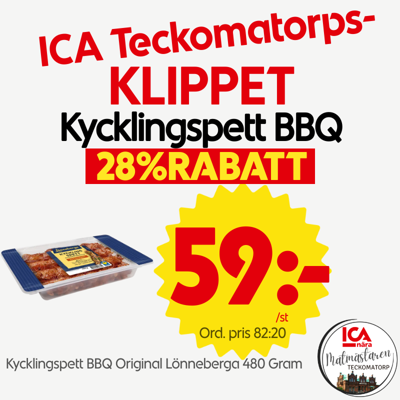 Kycklingspett BBQ