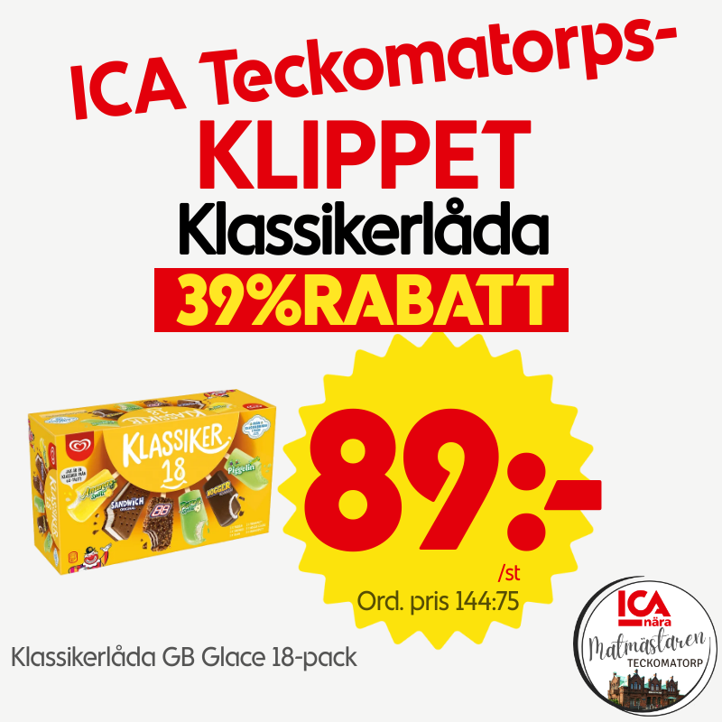 Klassikerlåda 18-pack