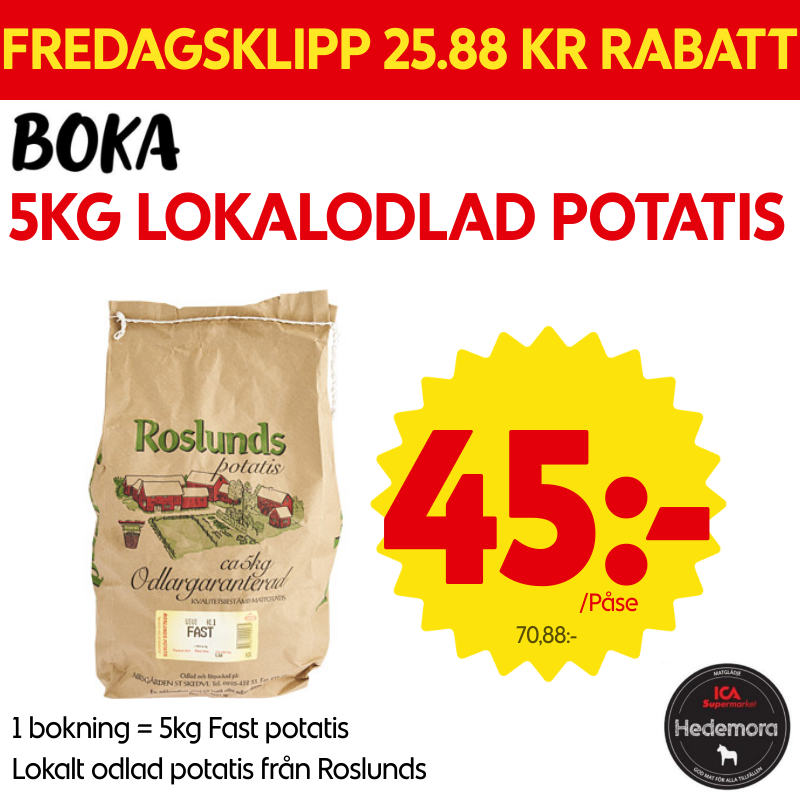 5kg Potatis Fast